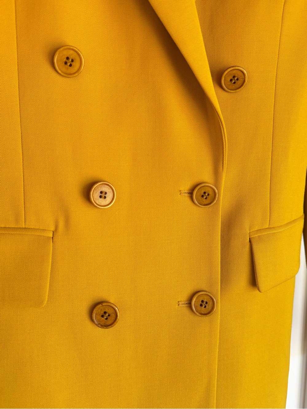 Nili Lotan Double-Breasted Mustard Valerie Jacket - Picture 2 of 8